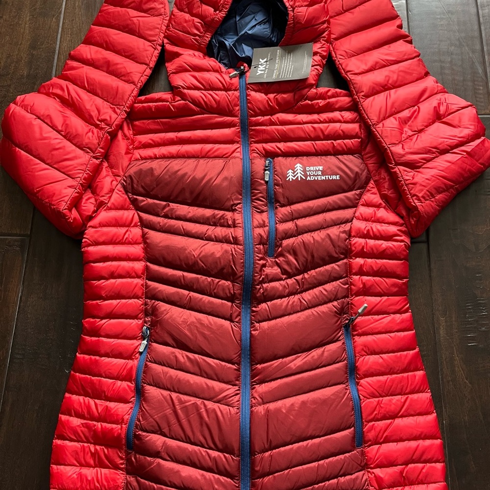 Women's Custom-Made Red Puffer Jacket